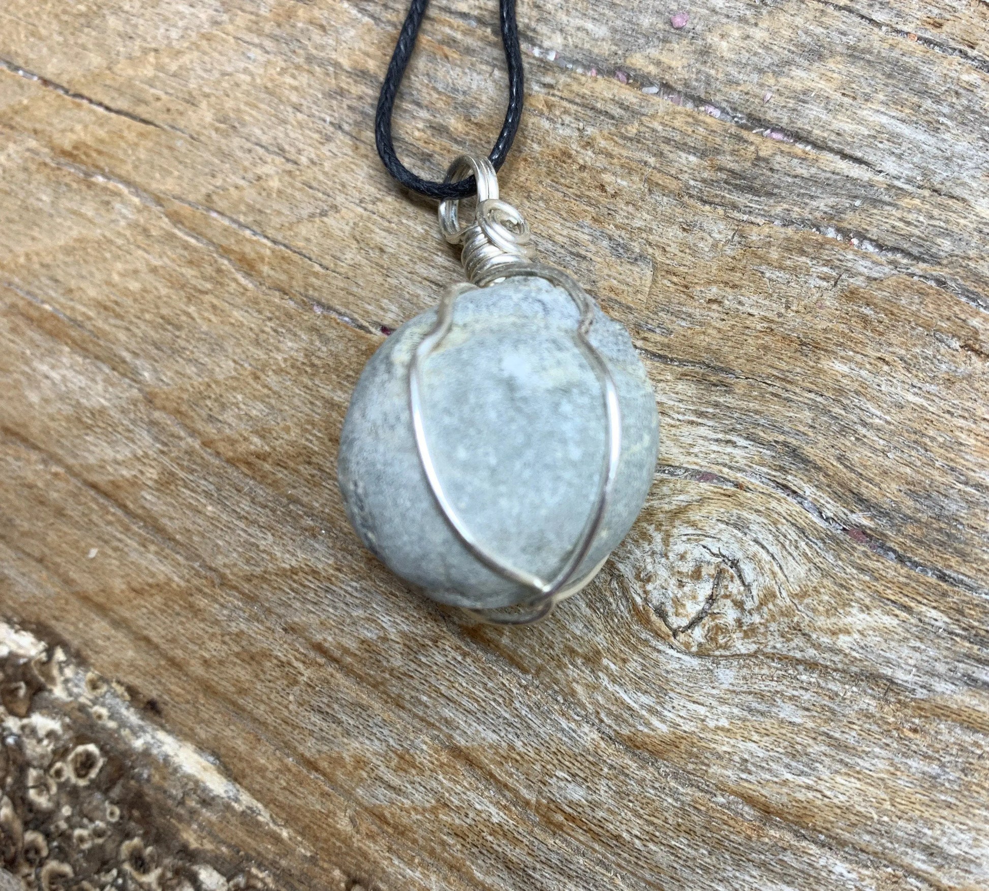 Prehnite Wire Wrapped Necklace    NCK-2305 Shop Wholesale Crystals