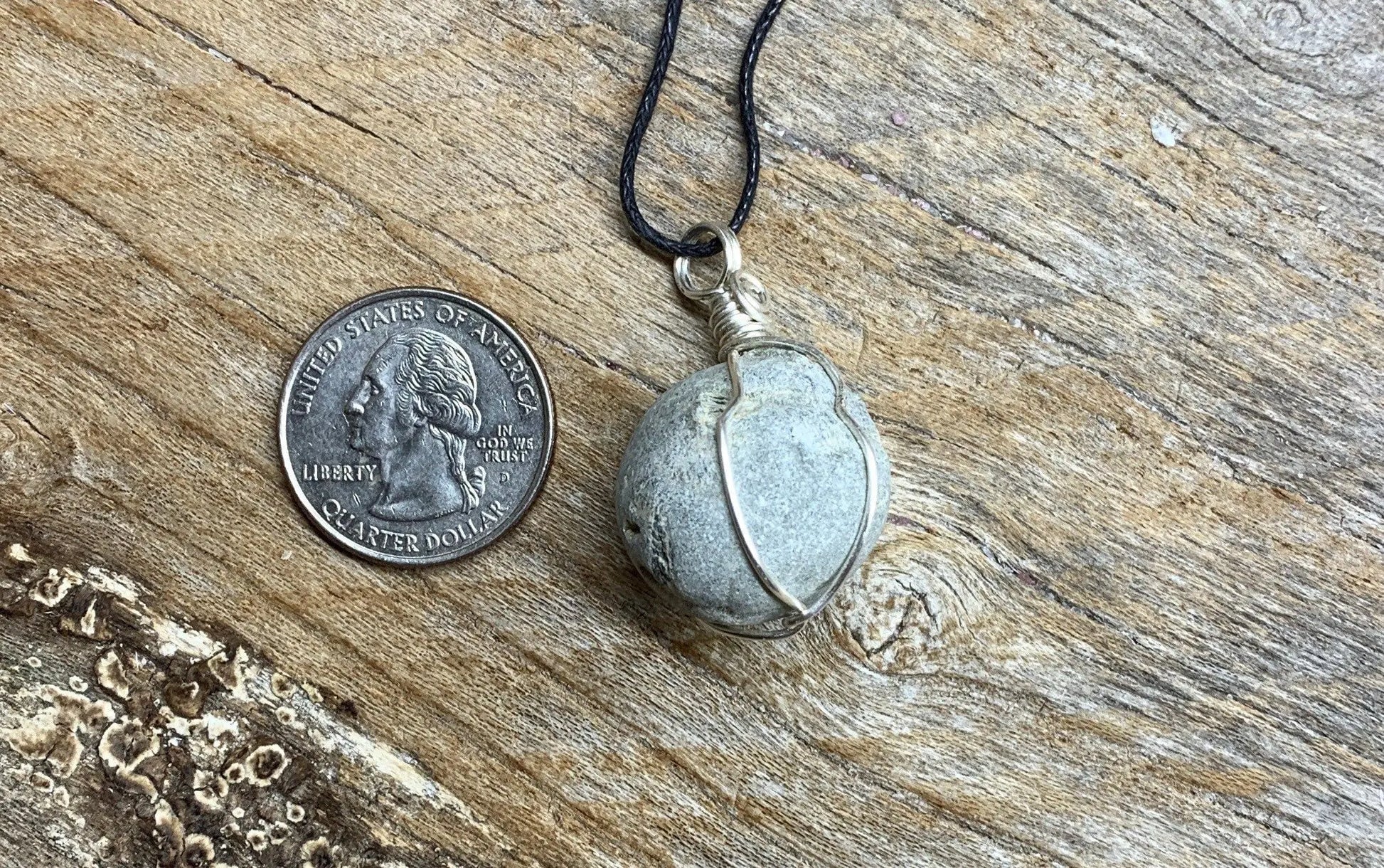 Prehnite Wire Wrapped Necklace    NCK-2305 Shop Wholesale Crystals