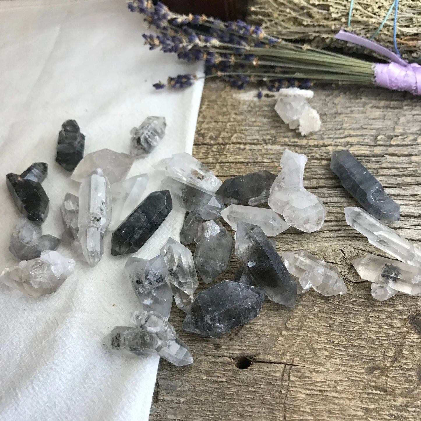 Naturally Terminated (Double Terminated, Tibetian Quartz Crystal, (Approx 3/4" - 1 1/4") One Crystal, Grid Making or Wire Wrapping 0188 Shop Wholesale Crystals