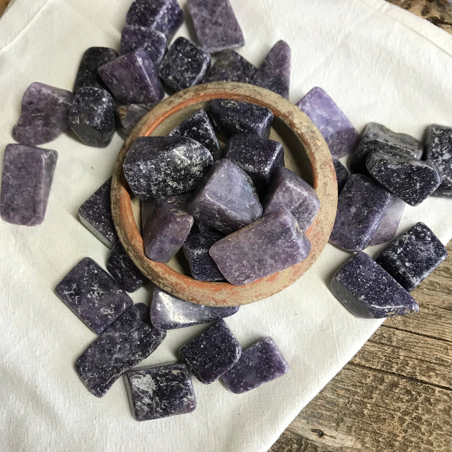 Lepidolite, Polished Tumbled Stone (Approx 3/4" - 1")  Polished Stone of Transition, for Wire Wrapping or Crystal Grid Supply 0632