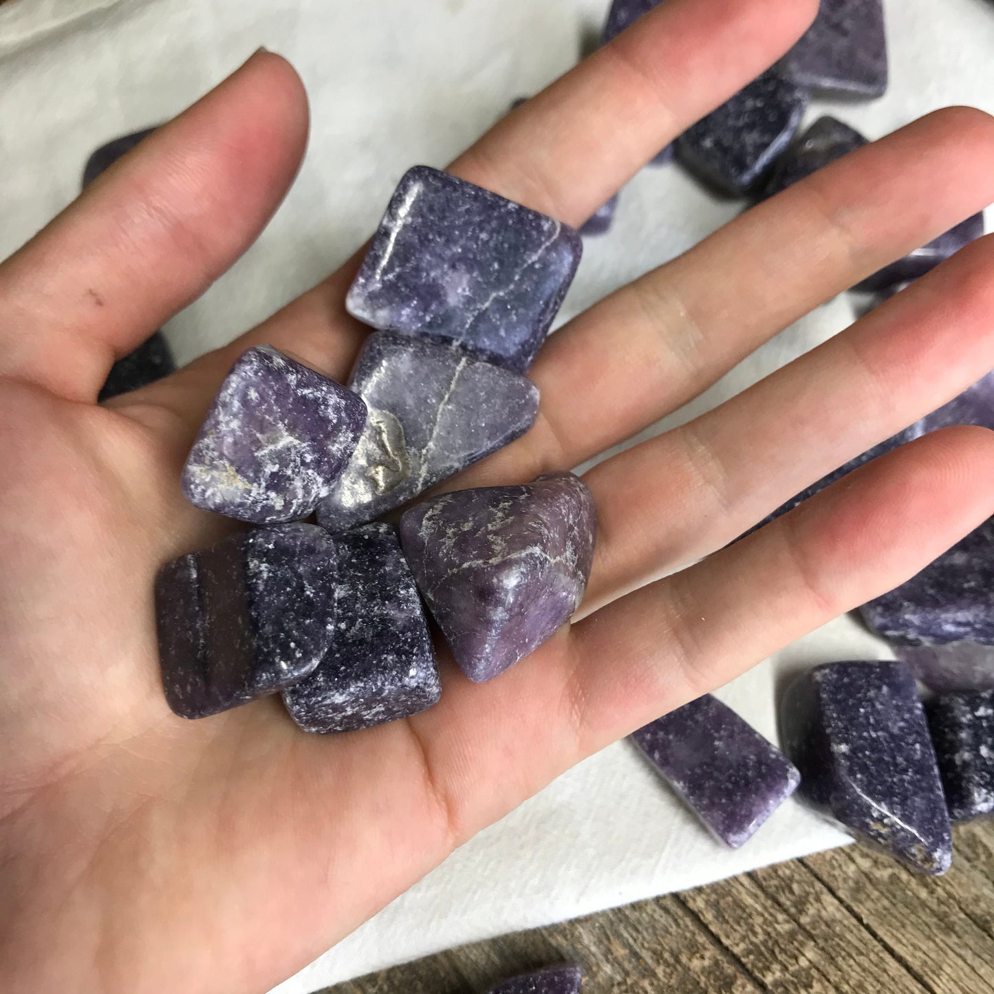 Lepidolite, Polished Tumbled Stone (Approx 3/4" - 1")  Polished Stone of Transition, for Wire Wrapping or Crystal Grid Supply 0632