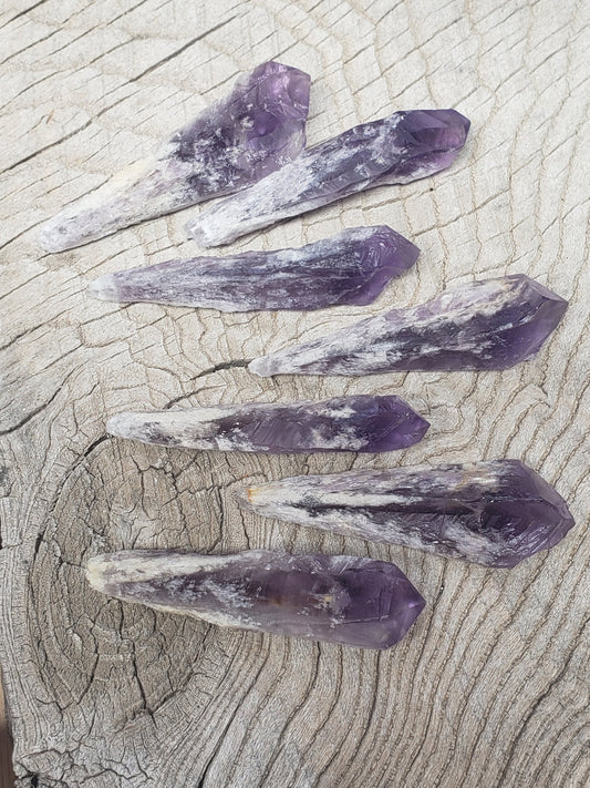 Dragon's Teeth Amethyst, One Crystal (Approx. 2 - 2 1/2") Purple Amethyst, Supply for Crystal Grid or Wire Wrapping 0294