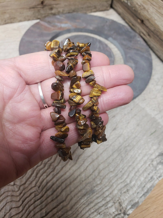 Tigers Eye Chip Bracelet BRC-0162 Shop Wholesale Crystals