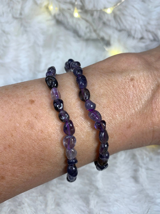 Iolite Pebble Bracelet. BRC-0036 Shop Wholesale Crystals
