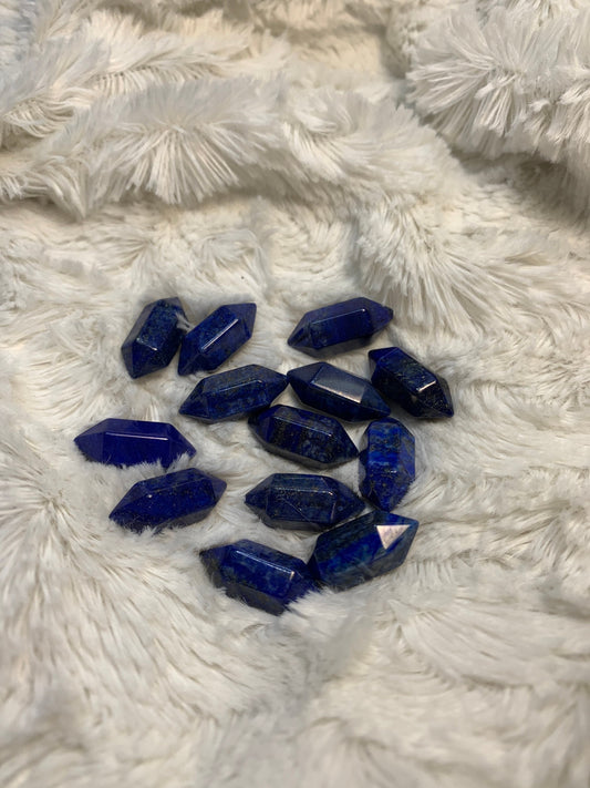 Lapis Lazuli Small double terminated Crystal Point. T-0024 Supply for Crystal Grid, Home Decor