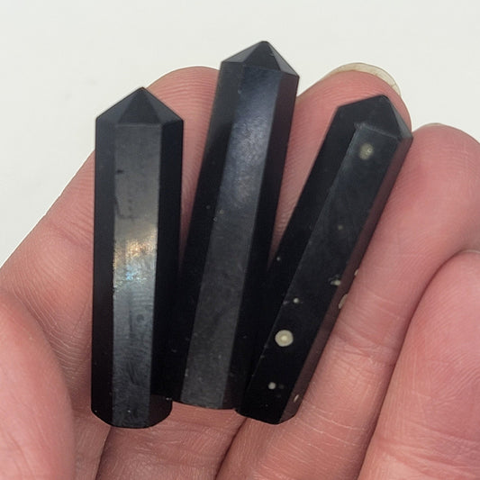 Black Obsidian Obelisk, Small 0922 (Approx. 1 3/8” - 1 5/8")