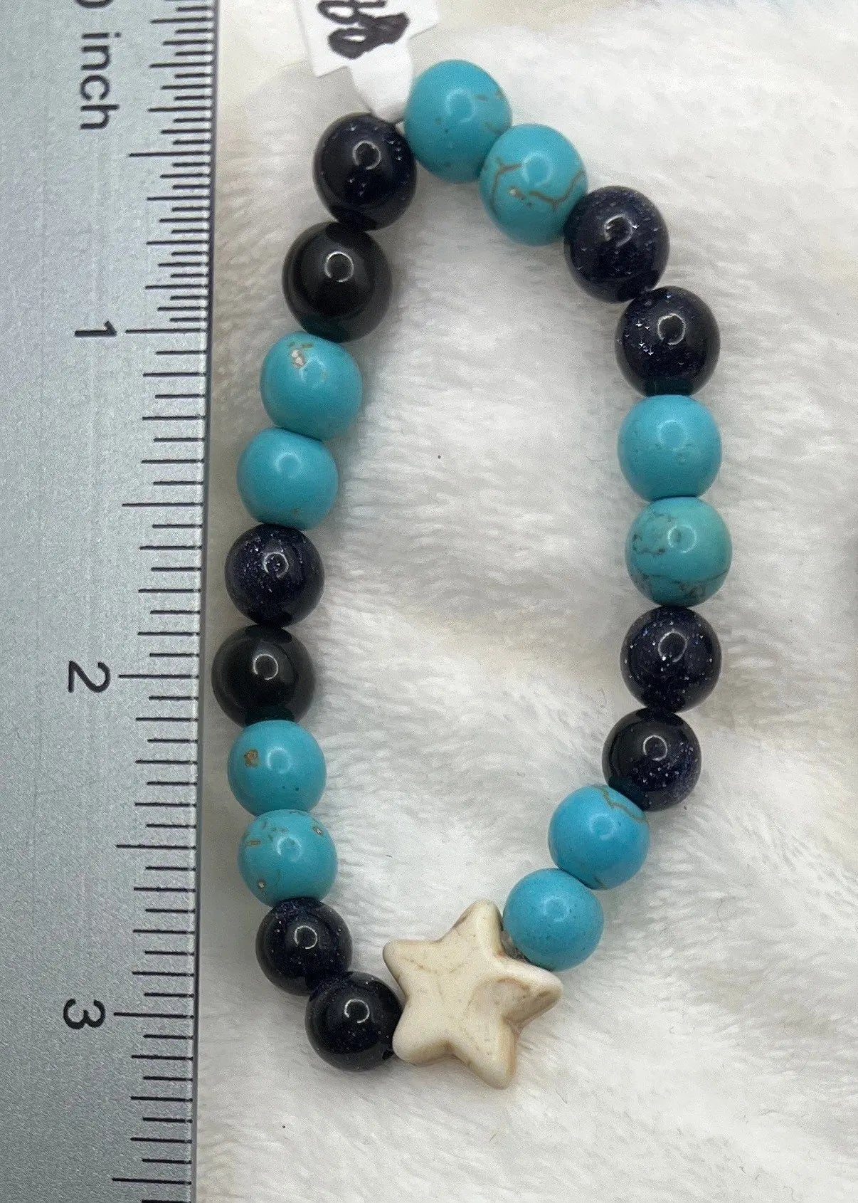 Night Sky Bracelet, with howlite star BRC-0165 Shop Wholesale Crystals