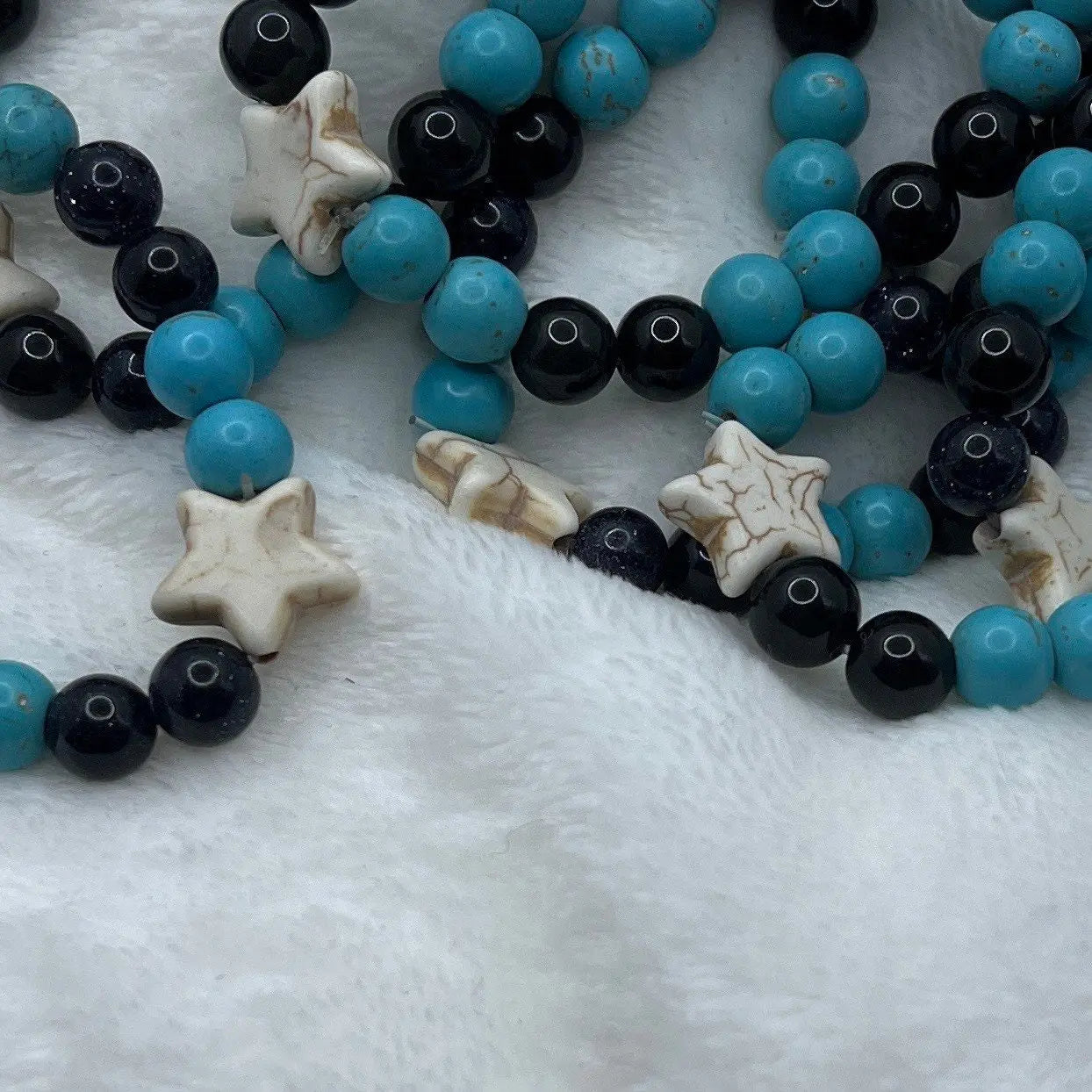 Night Sky Bracelet, with howlite star BRC-0165 Shop Wholesale Crystals