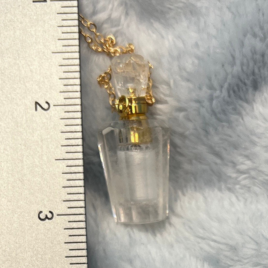 Clear Quartz Potion Bottle Necklace NCK-2656