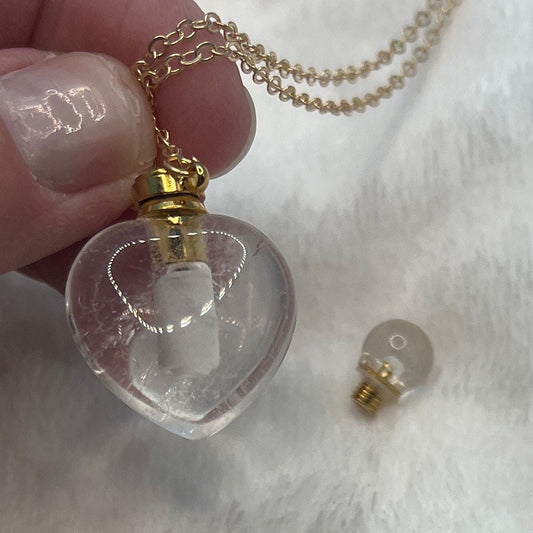 Clear Quartz Potion Bottle NCK-2654