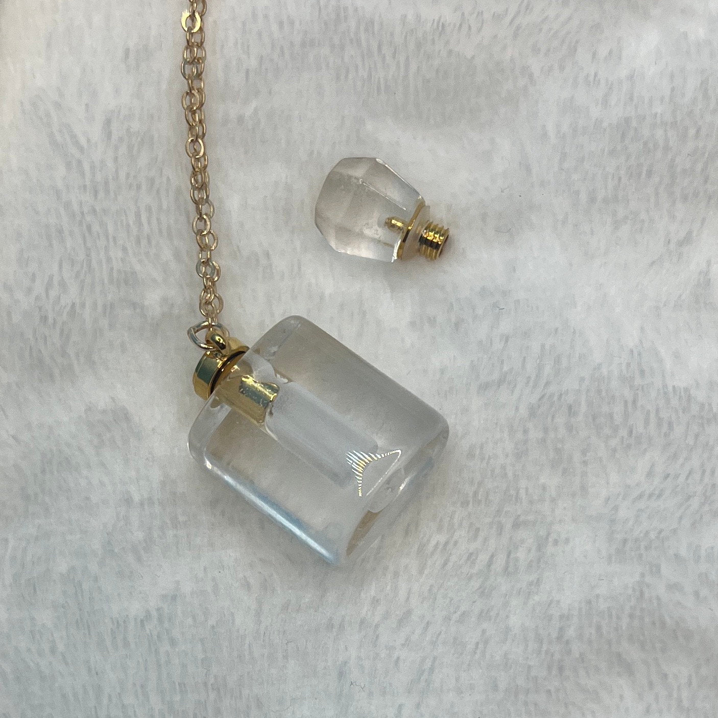 Clear Quartz Potion Bottle NCK-2653