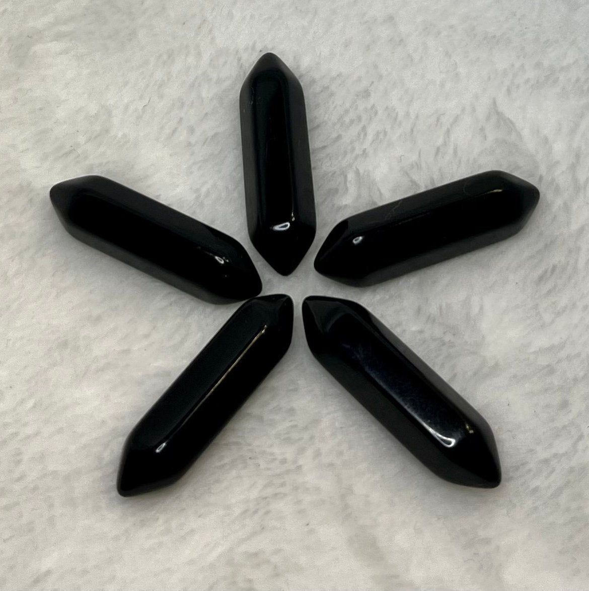 Obsidian, Double terminated, Double point, (Approx. 1 1/8”) T-0050