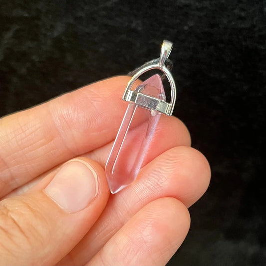 Pink Quartz Point Necklace NCK-2692 Shop Wholesale Crystals