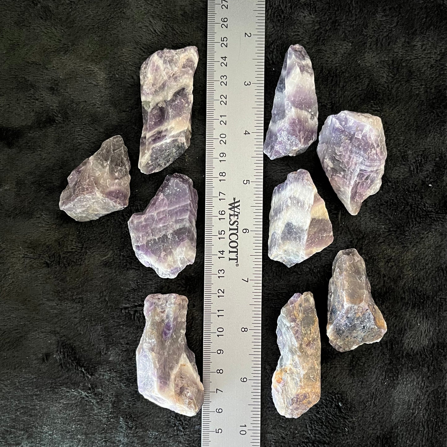 Amethyst Cheveron Raw Chunk, 1 Pound WR-0013