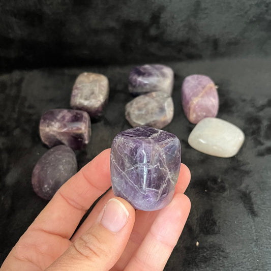 Amethyst Large Tumbled Stone, 1 Pound Bag WT-0005