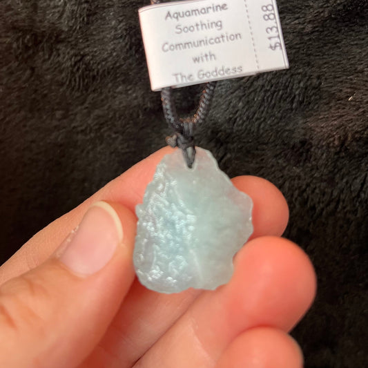 Aquamarine Chunk Necklace WN-0226