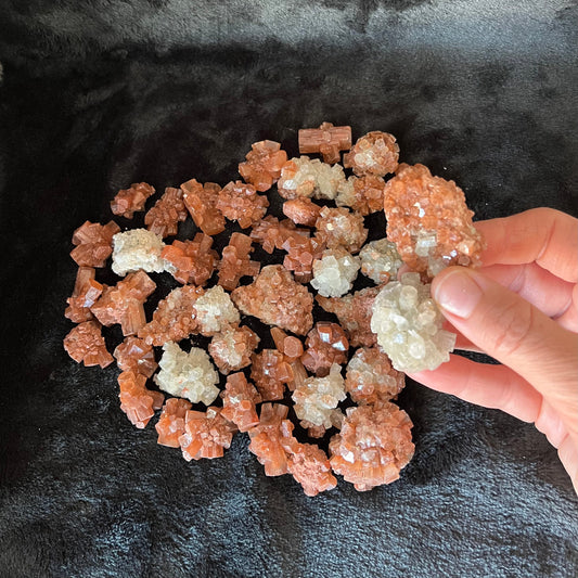 Aragonite Crystal Cluster, 1 pound lot (Approx. 3/4”-1 3/4”)WC-0028