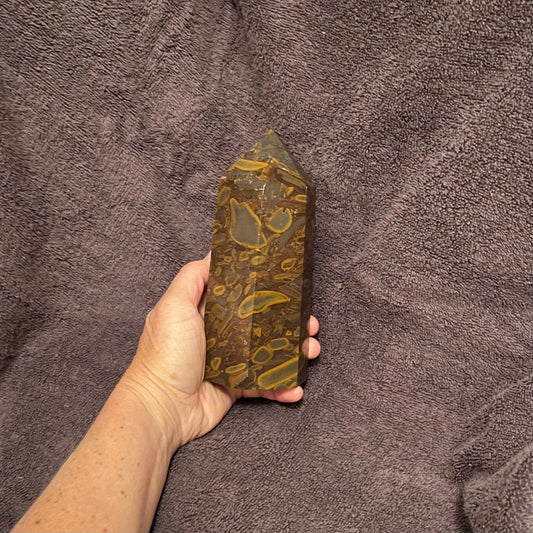 Bamboo Jasper Obelisk, Very Large, (Approx. 2.5-2.9lbs each) WO-0008