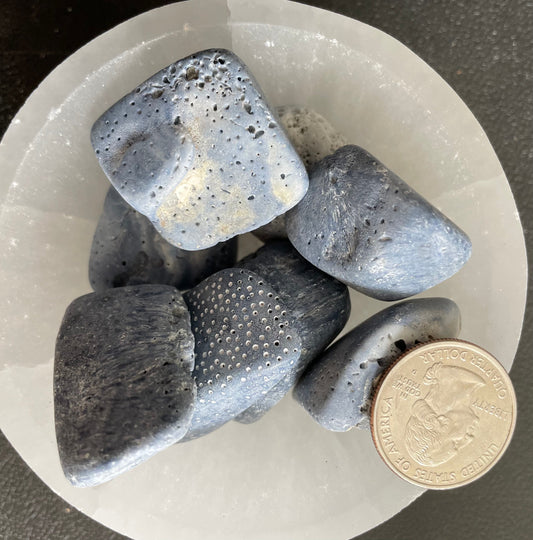 Blue Coral Tumbled Stone, 1 Pound Bag (Approx. 20-30 mm) WT-0022