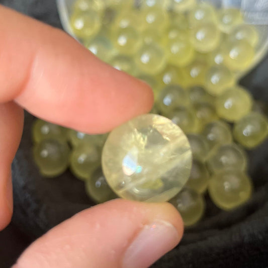 Citrine Spheres, 1 Pound Bag (Approx. 12-18mm) WB-0027