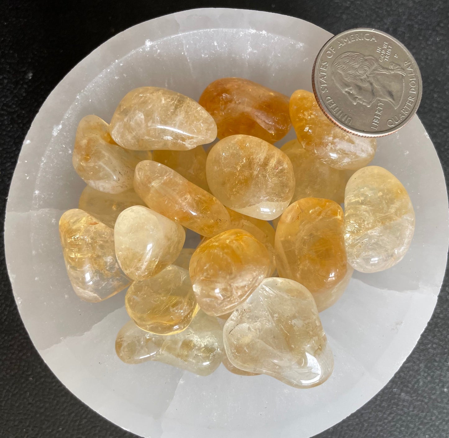 Citrine Tumbled Stone 1 Pound Bag (Approx. 20-35 mm) WT-0032