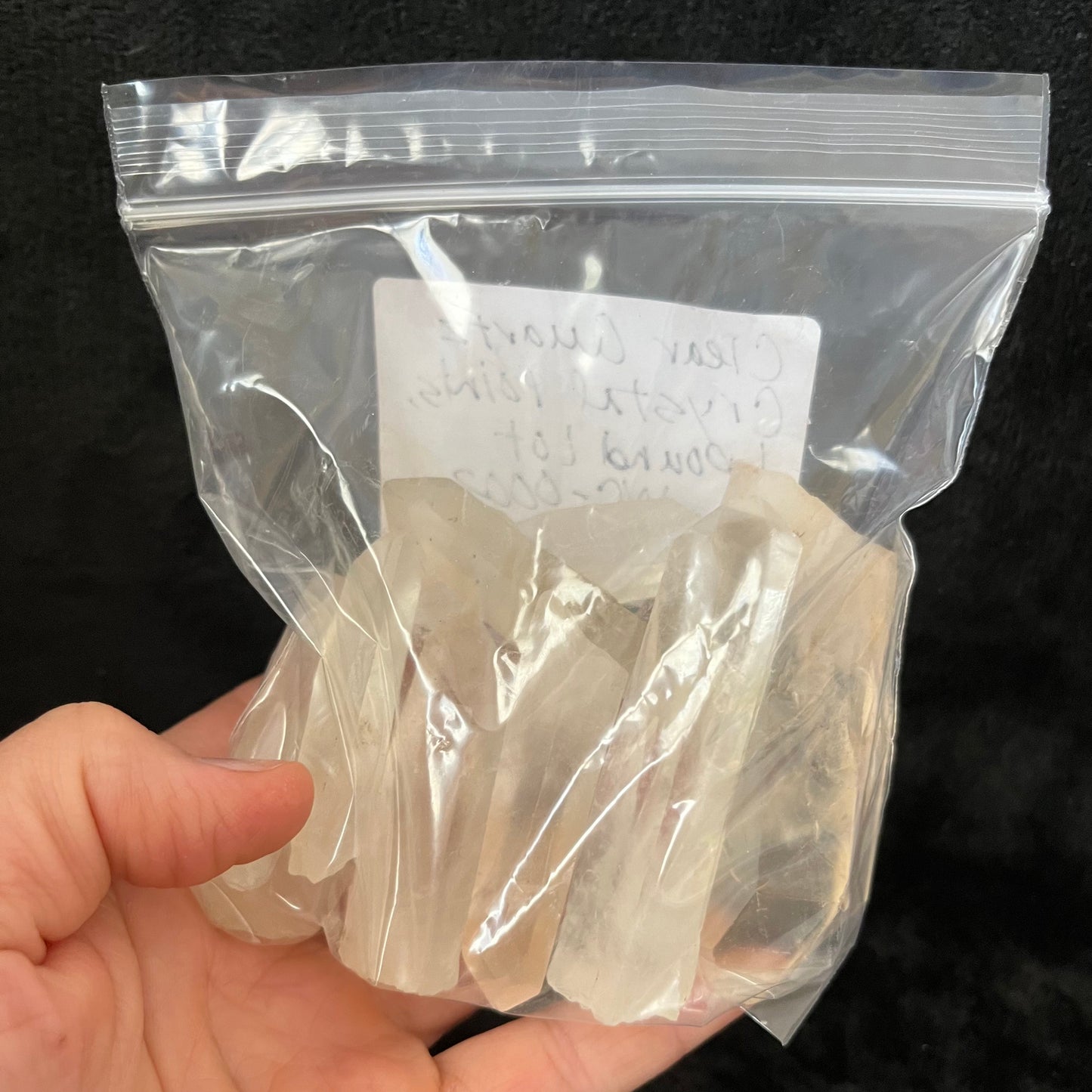 Clear Quartz Crystal Points, small, 1 pound lot, WC-0004