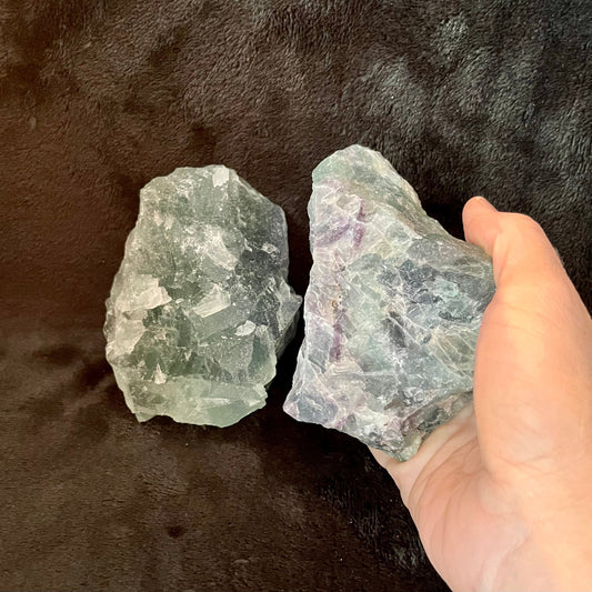 Fluorite Chunk, Large, Raw, (Approx. 4 1/2”)  2 Pounds WR-0004