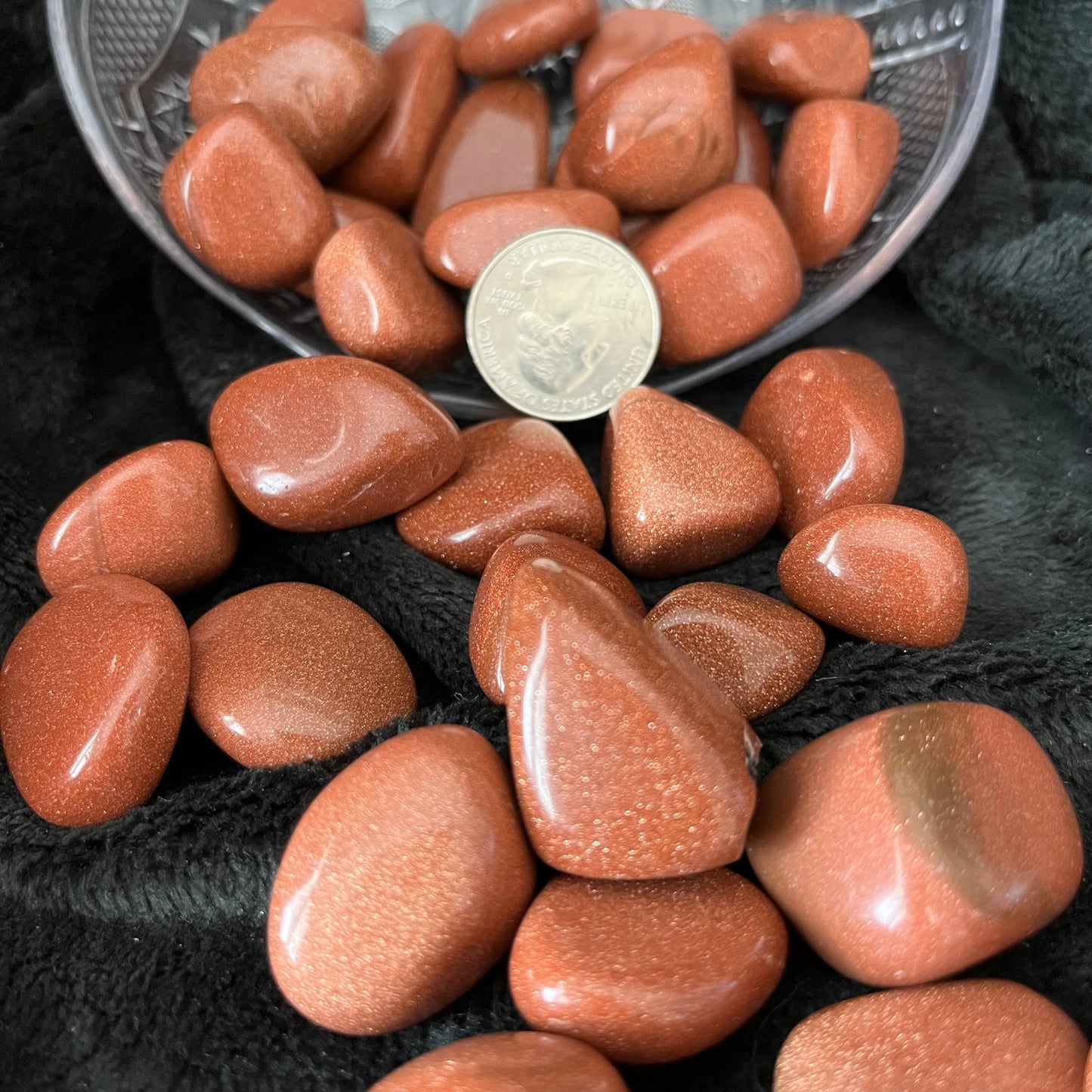 Goldstone Tumbled Stone, 1 Pound Bag WT-0054