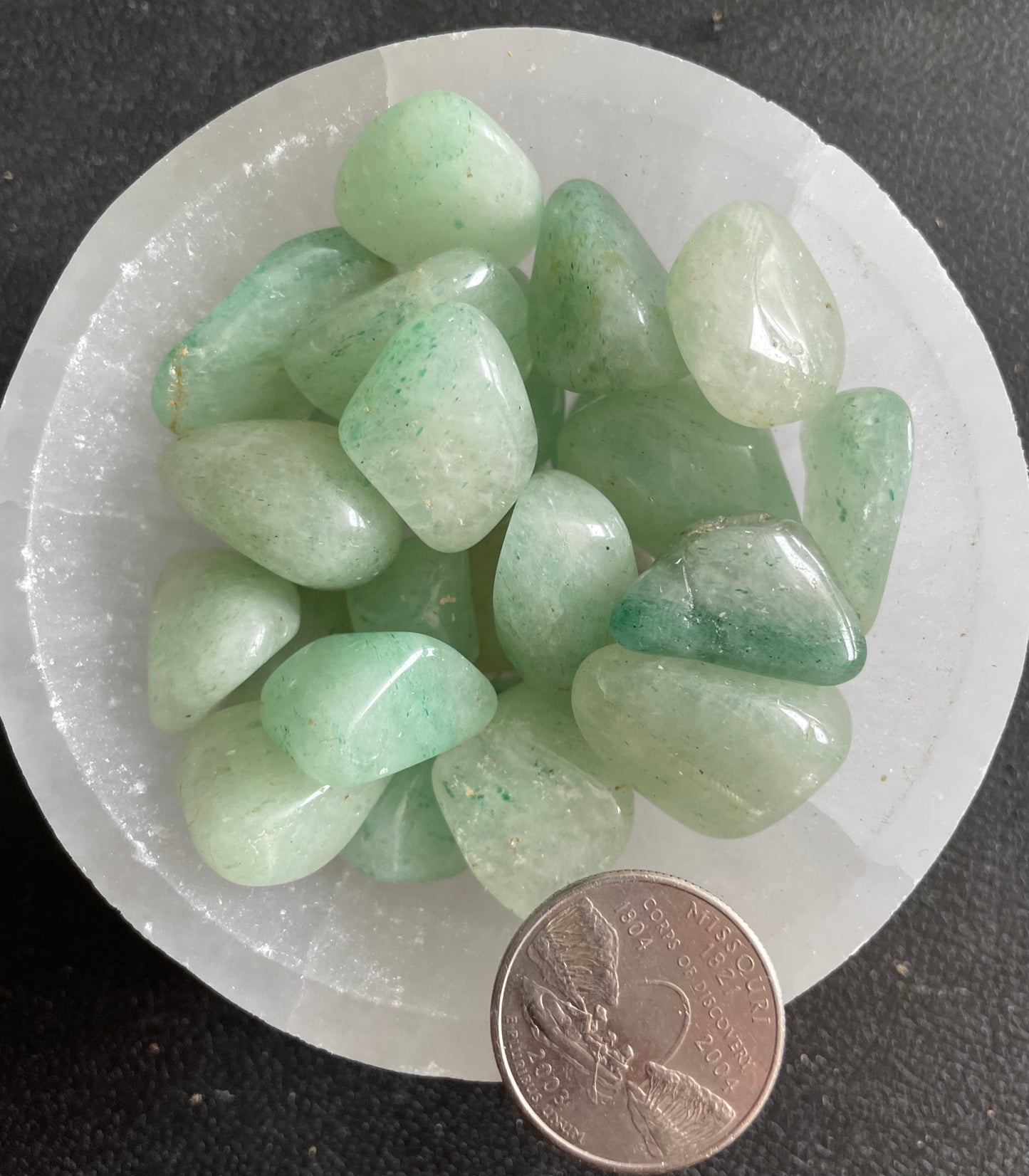 Green Aventurine Tumbled Stone, 1 Pound Bag (Approx. 20-30 mm) WT-0056-B