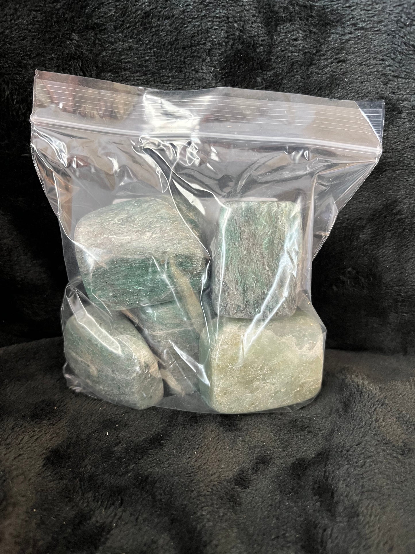 Green Aventurine Large Cube Tumbled Stone, 1 Pound Bag. WT-0056-A