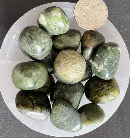 Jade Tumbled Stone, 1 Pound Bag (Approx. 10-15 mm) WT-0126-B