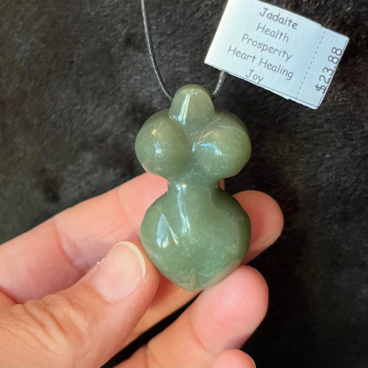 Jadaite Goddess Necklace WN-0222 - Shop Wholesale Crystals