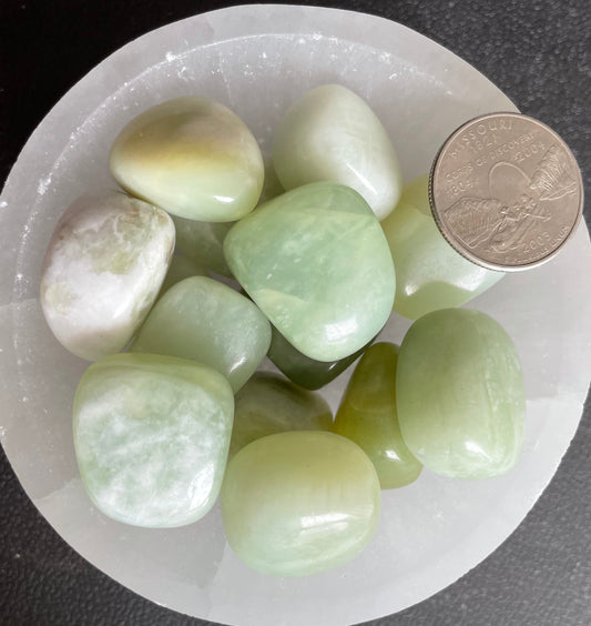 Jade Tumbled Stone, 1 Pound Bag (Approx. 20-30 mm) WT-0073