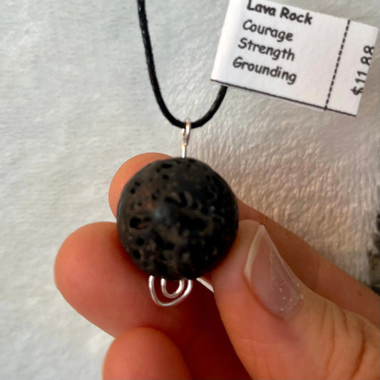 Lava Rock Necklace WN-0279 - Shop Wholesale Crystals