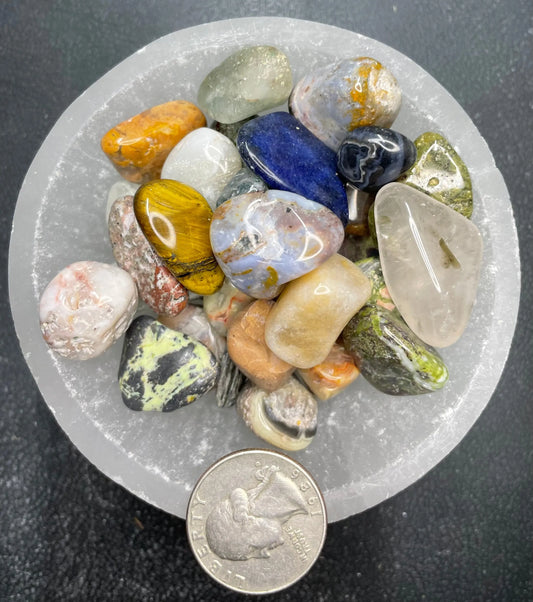 Mixed Tumbled Stone, 1 Pound Bag (Approx. 20-30 mm) WT-0093 - Shop Wholesale Crystals