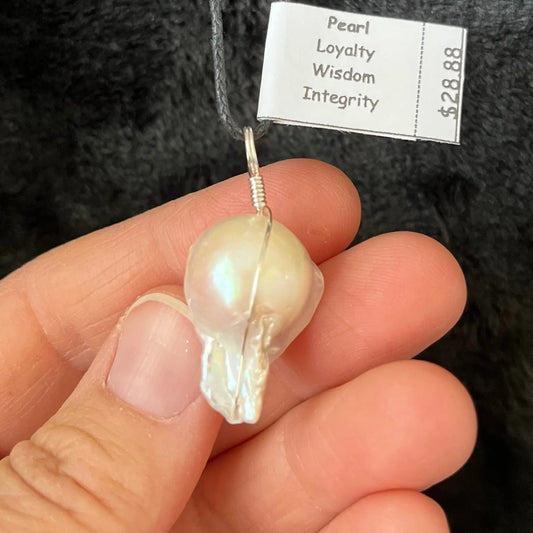 Pearl Wire Wrapped Necklace WN-0204 - Shop Wholesale Crystals