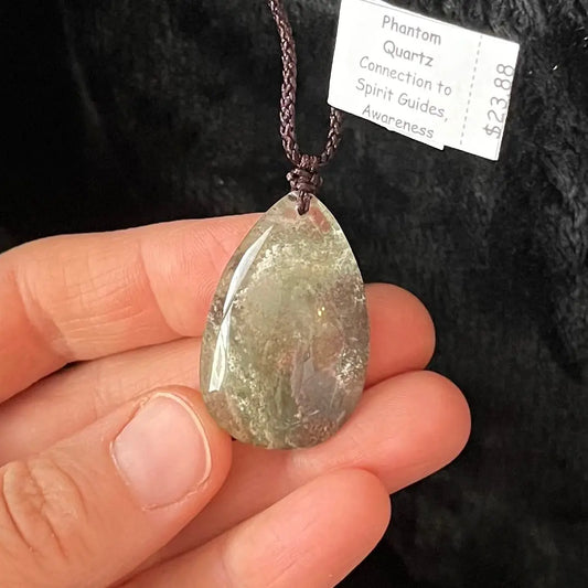 Phantom Quartz Necklace WN-0087 - Shop Wholesale Crystals