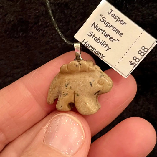 Picture Jasper Stegosaurus Dinosaur Necklace WN-0163 - Shop Wholesale Crystals
