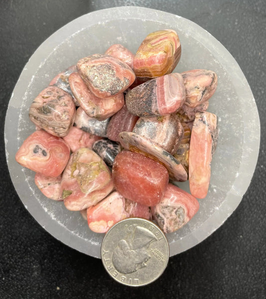 Rhodochrosite Tumbled Stone, 1 Pound Bag (Approx. 20-30 mm) WT-0120 - Shop Wholesale Crystals