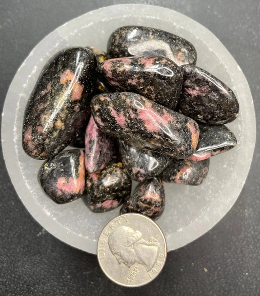 Rhodonite Tumbled Stone, 1 Pound Bag (Approx. 20-30 mm) WT-0121-B - Shop Wholesale Crystals