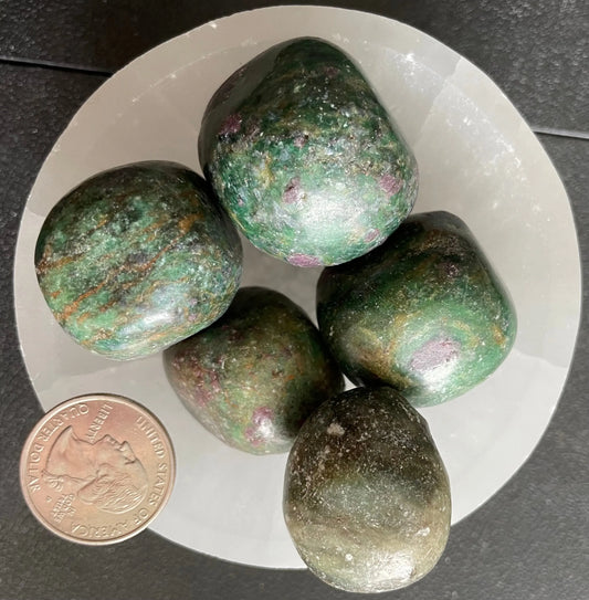 Ruby in Kayanite Tumbled Stone, 1 Pound Bag (Approx. 20-30 mm) WT-0123 - Shop Wholesale Crystals