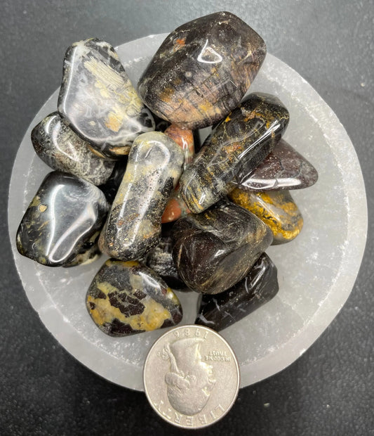 Silver Leaf Jasper Tumbled Stone, 1 Pound Bag (Approx. 20-35 mm) WT-0127 - Shop Wholesale Crystals