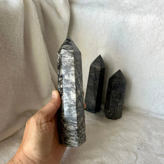 Spiderweb Jasper Obelisk, 1 pound  WO-0043 - Shop Wholesale Crystals