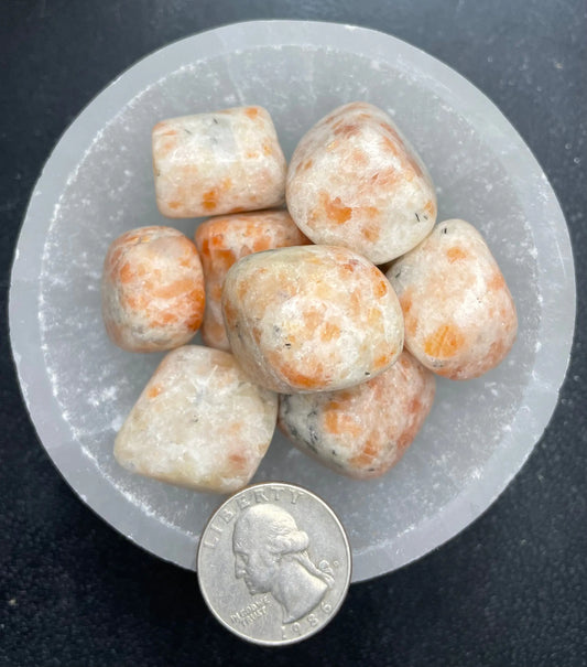 Sunstone Tumbled Stone, 1 Pound Bag (Approx. 20-30 mm) WT-0139-A - Shop Wholesale Crystals