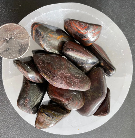 Tiger Iron Tumbled Stone, 1 Pound Bag (Approx. 20-30 mm) WT-0140 - Shop Wholesale Crystals