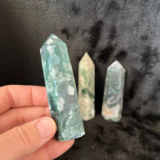 Tree Agate  Obelisk, 1 pound,  WO-0041 - Shop Wholesale Crystals