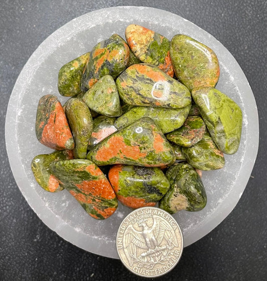 Unakite Jasper Tumbled Stone, 1 Pound Bag (Approx. 20-25 mm) WT-0145 - Shop Wholesale Crystals