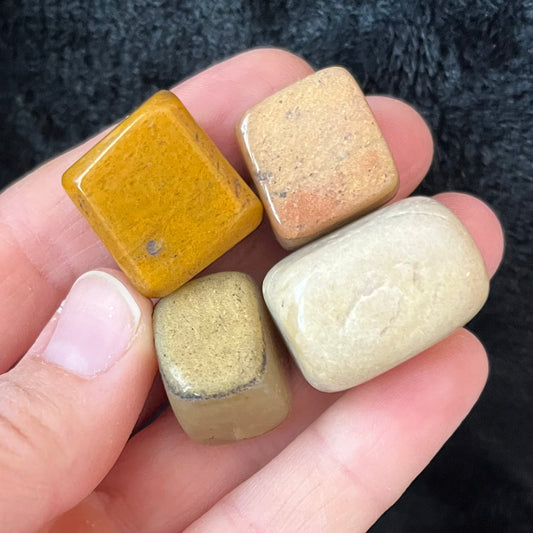 Yellow Aventurine Tumbled Stone Cubes, 1 Pound Bag WT-0149