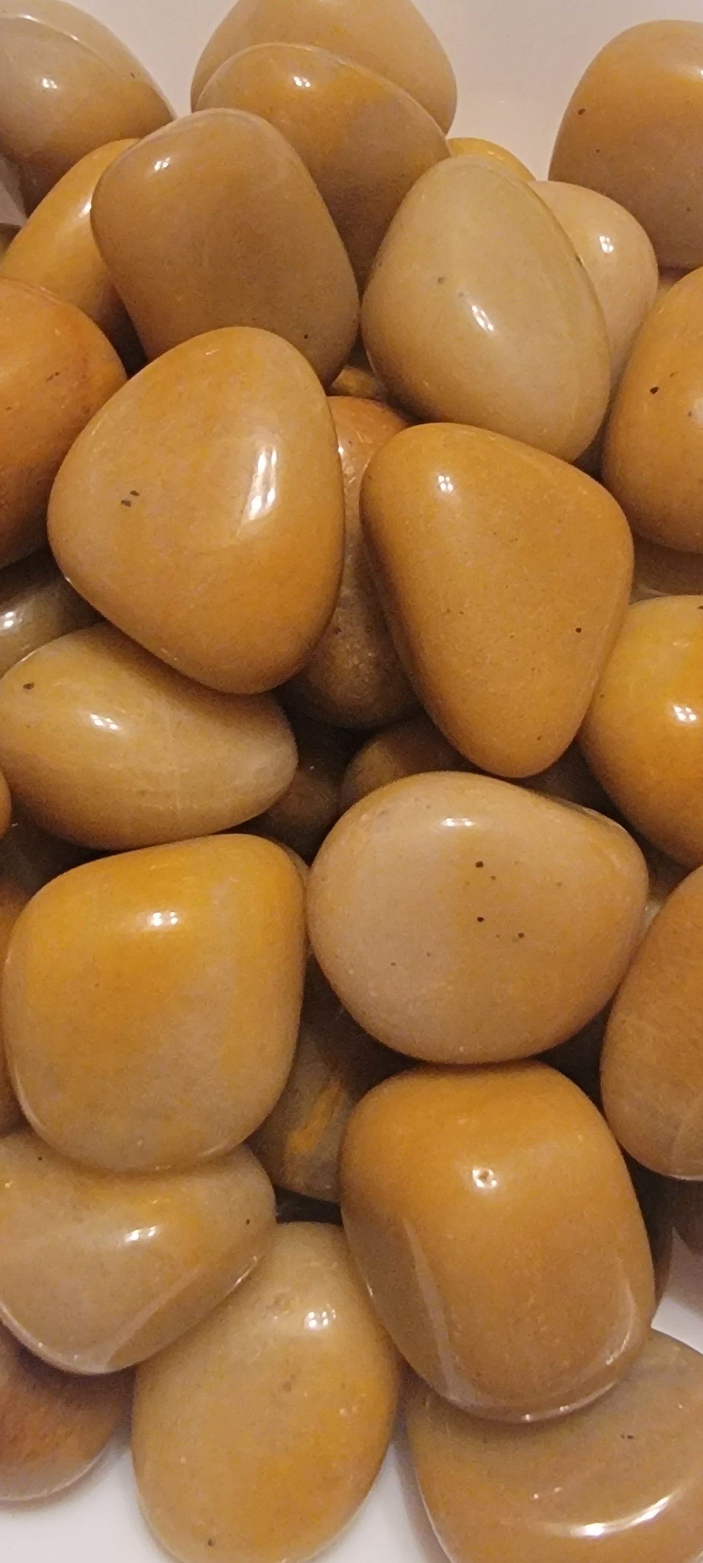 Yellow Aventurine Tumbled Stone, 1 Pound Bag (Approx. 20-30 mm) WT-0152