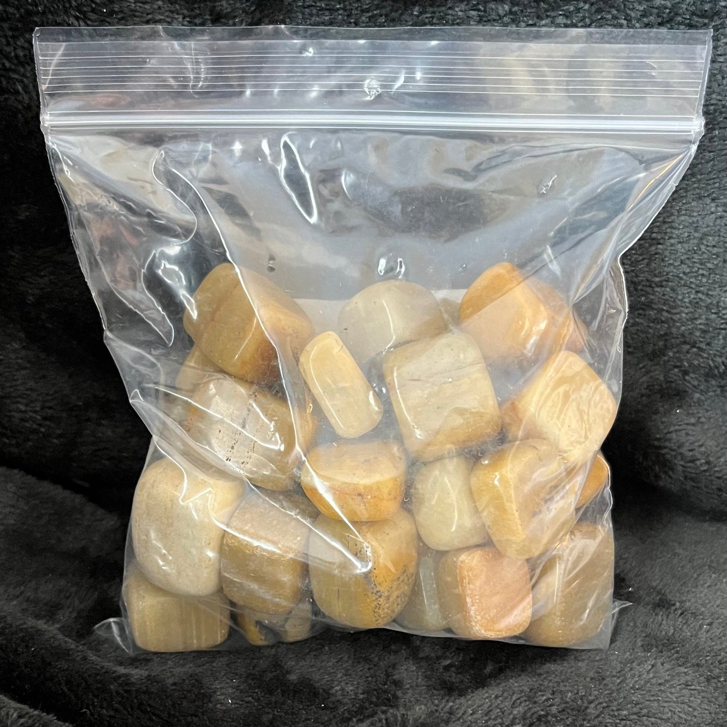 Yellow Aventurine Tumbled Stone Cubes, 1 Pound Bag WT-0149